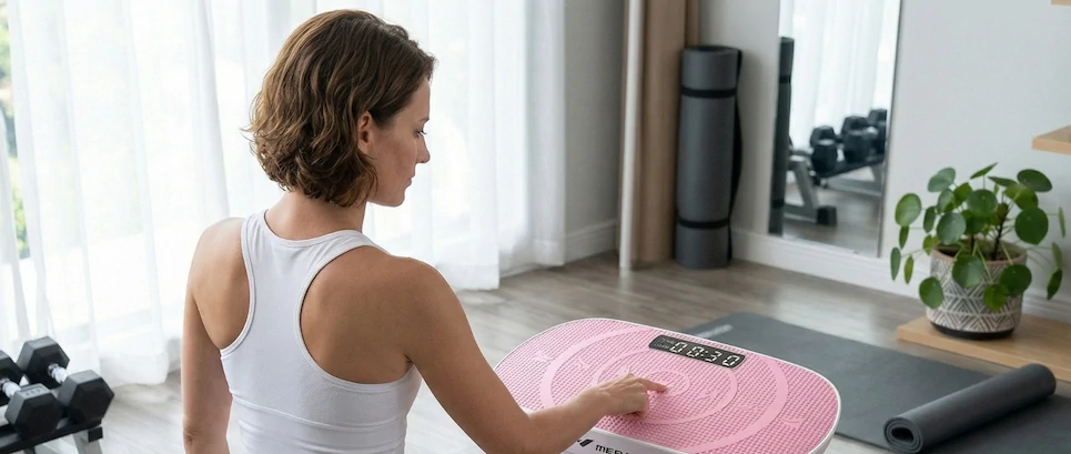 Vibration plates tested side by side